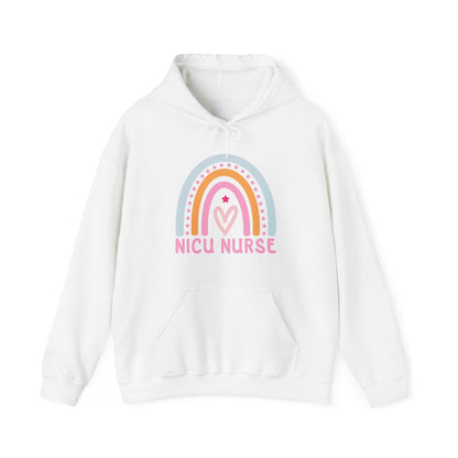 NICU Nurse Boho Rainbow Retro Hoodie