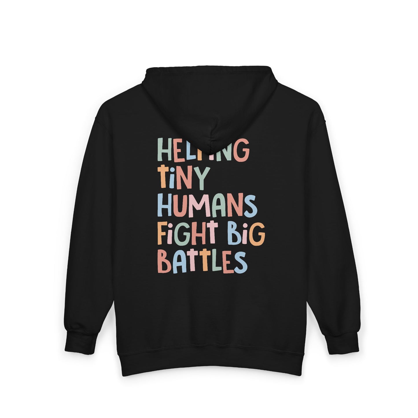 NICU Nurse Zip-Up Hoodie | Helping Tiny Humans Fight Big Battles