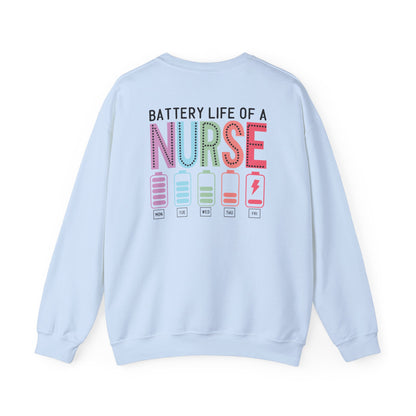 Battery Life of a Nurse Crewneck Sweatshirt