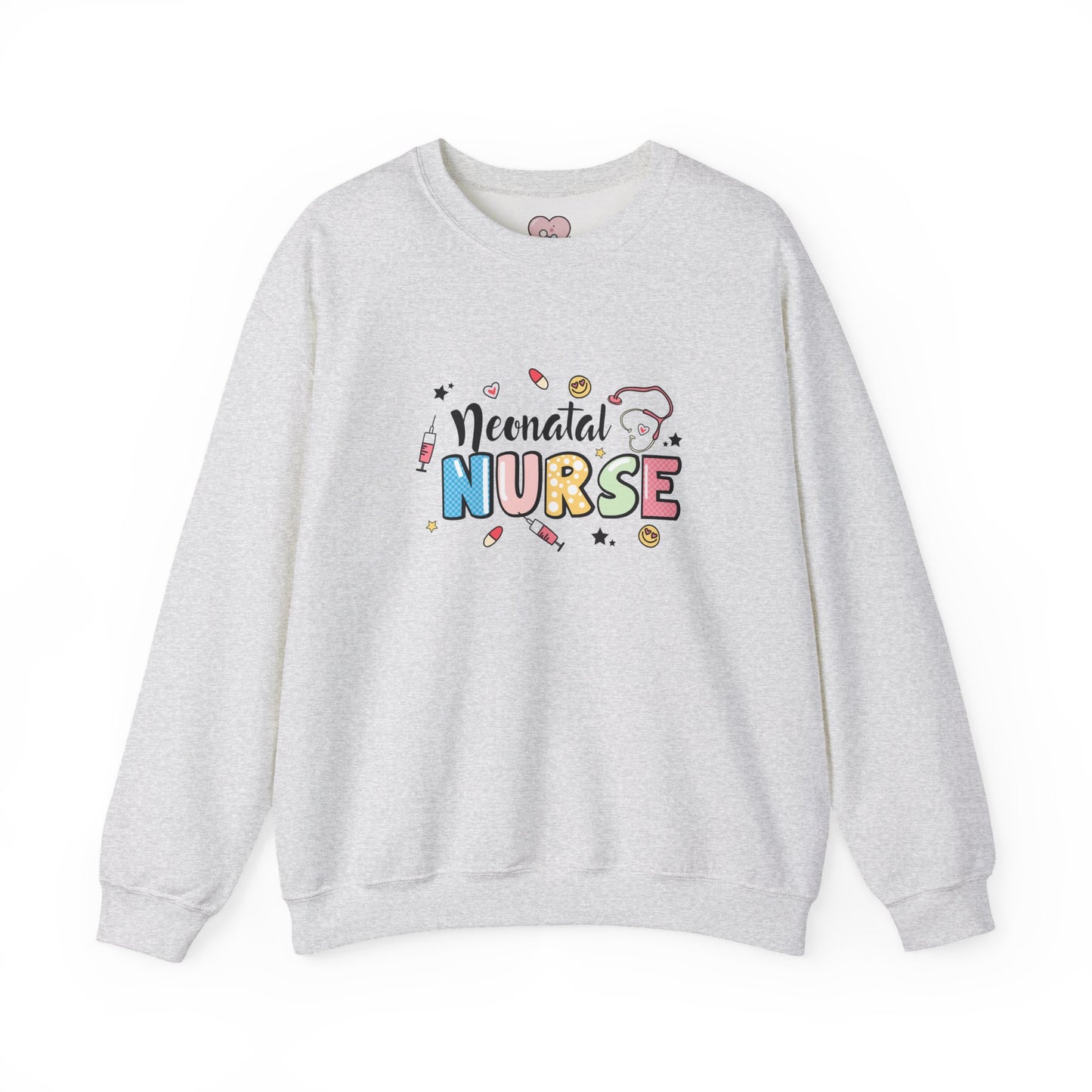 Neonatal Nurse Doodle NICU Crewneck Sweatshirt