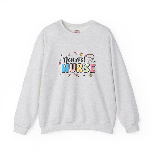 Neonatal Nurse Doodle NICU Crewneck Sweatshirt