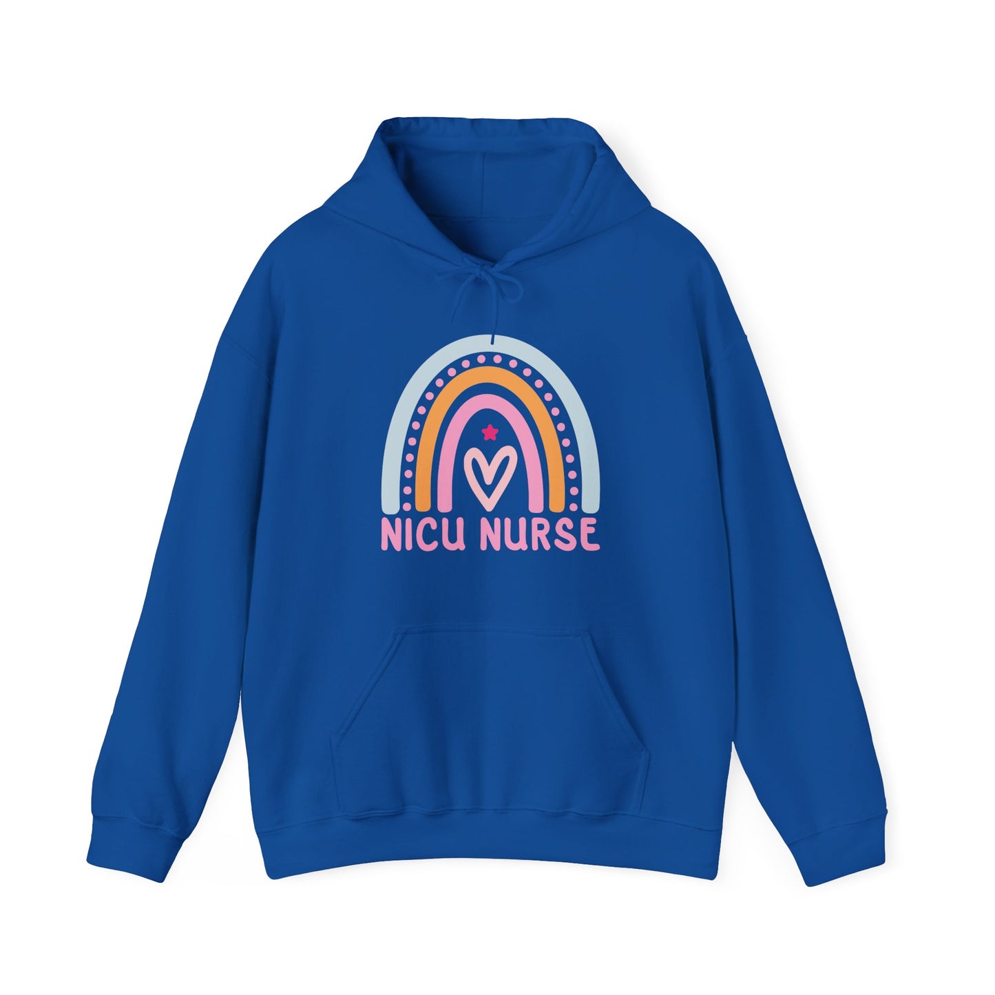 NICU Nurse Boho Rainbow Retro Hoodie