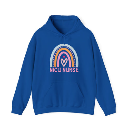 NICU Nurse Boho Rainbow Retro Hoodie