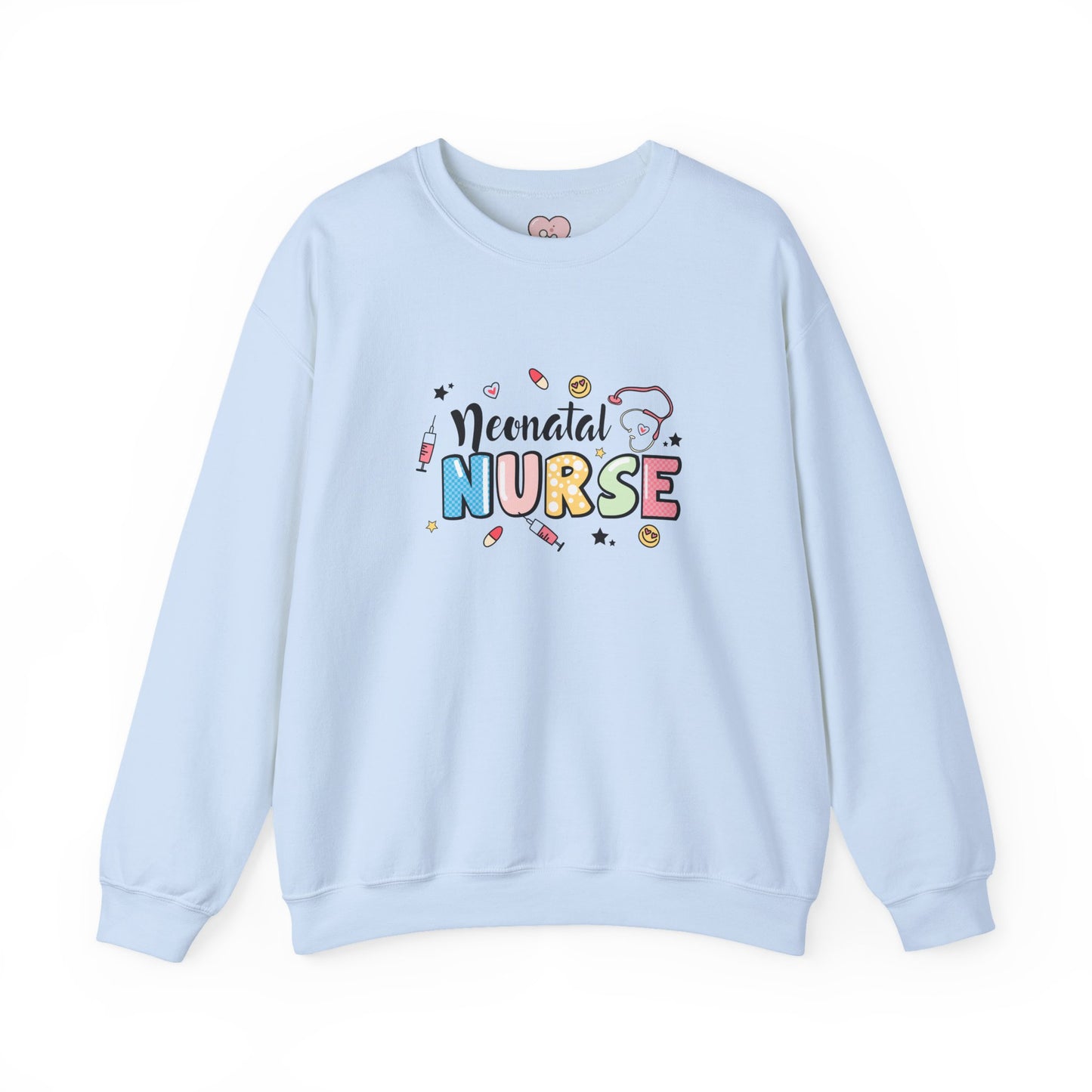 Neonatal Nurse Doodle NICU Crewneck Sweatshirt