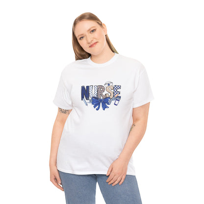 Preppy Nurse Floral Leopard Print T-Shirt