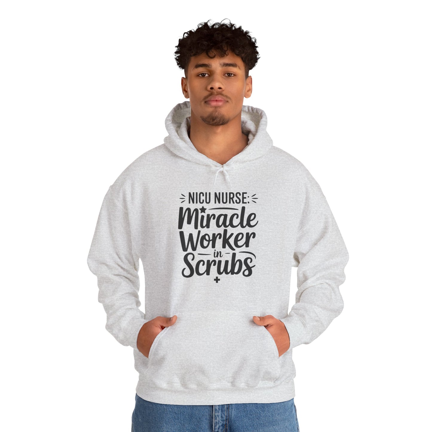 Miracle Worker in Scrubs NICU Nurse Hoodie