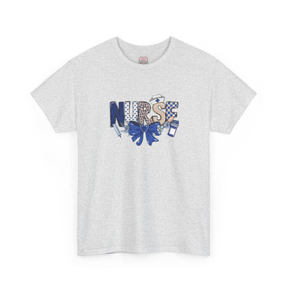 Preppy Nurse Floral Leopard Print T-Shirt