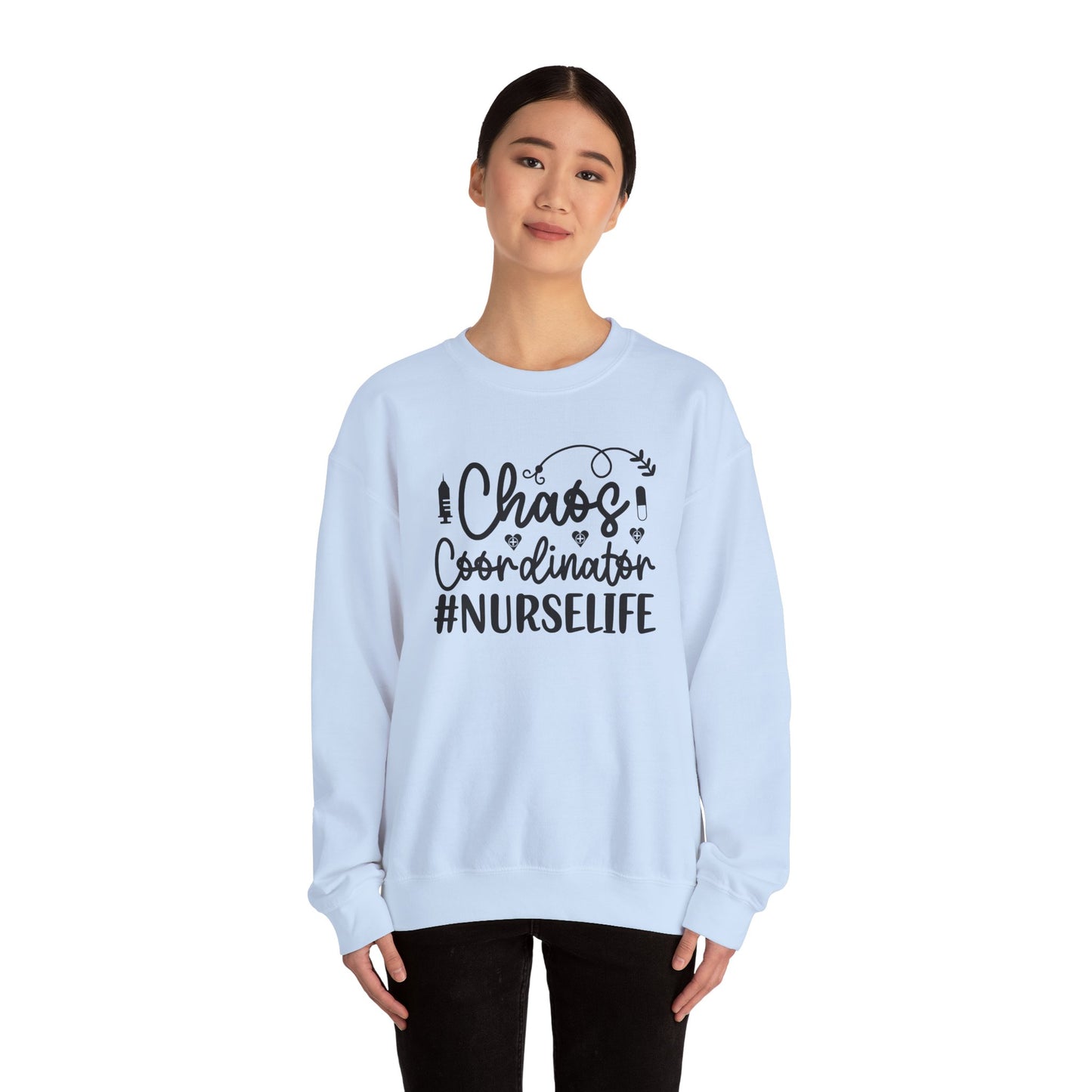 Chaos Coordinator NurseLife Crewneck Sweatshirt