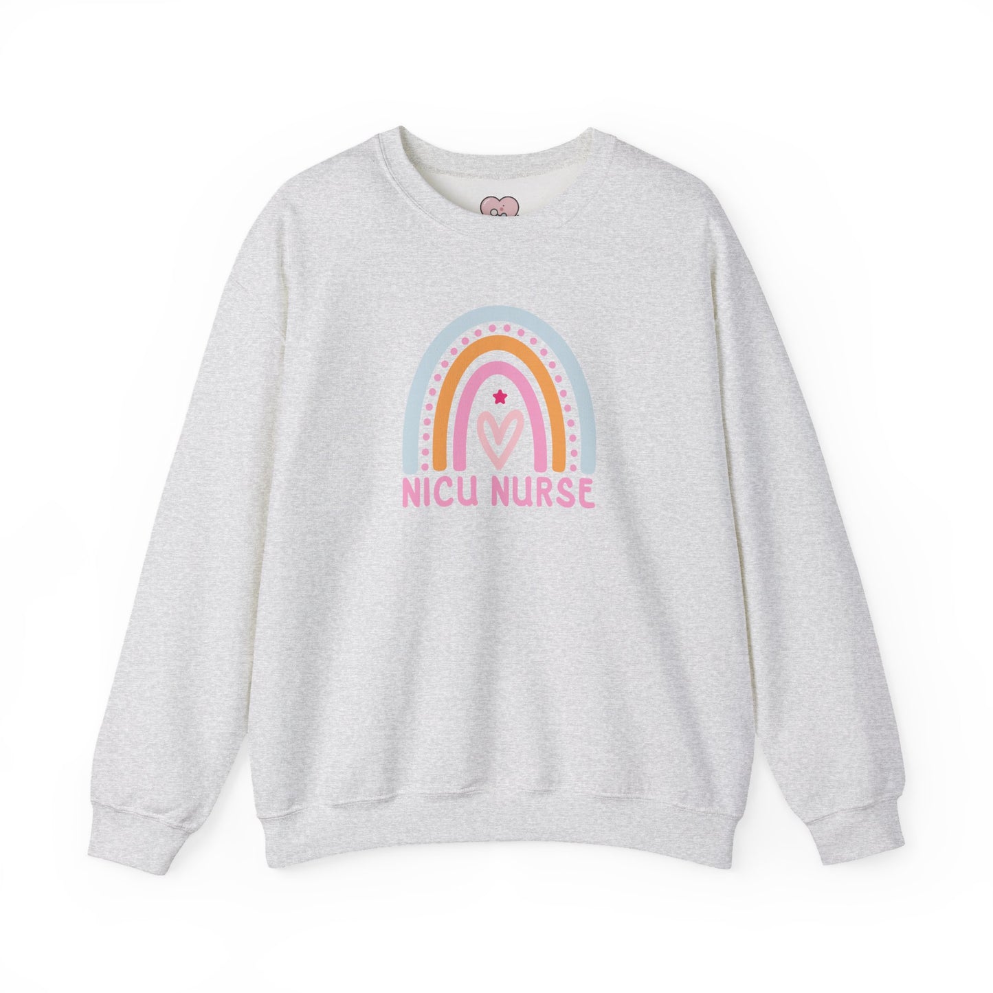 NICU Nurse Boho Rainbow Retro Crewneck Sweatshirt
