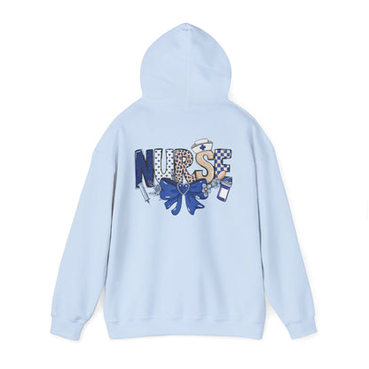 Preppy Nurse Floral Leopard Print Hoodie
