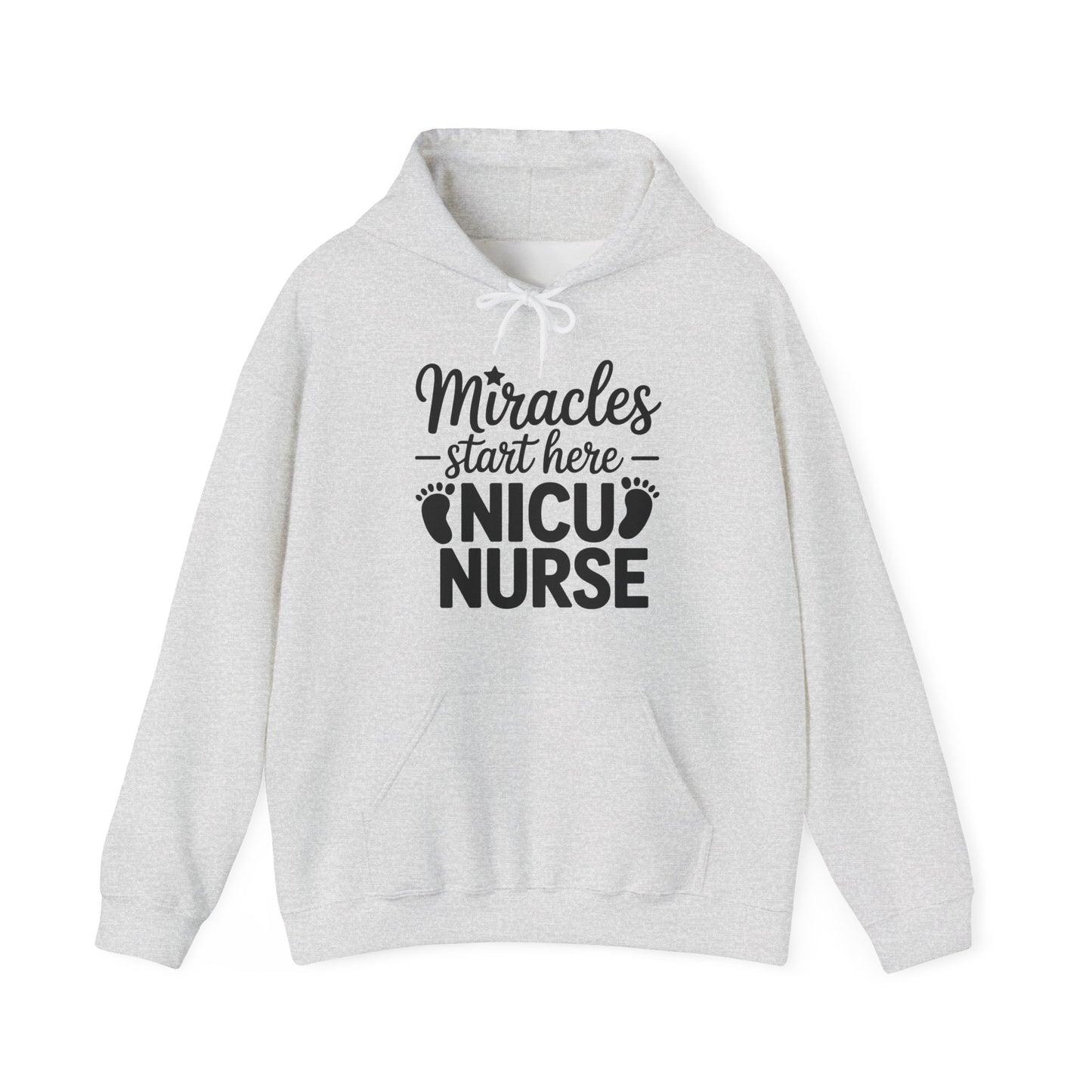 Miracles Start Here NICU Nurse Hoodie