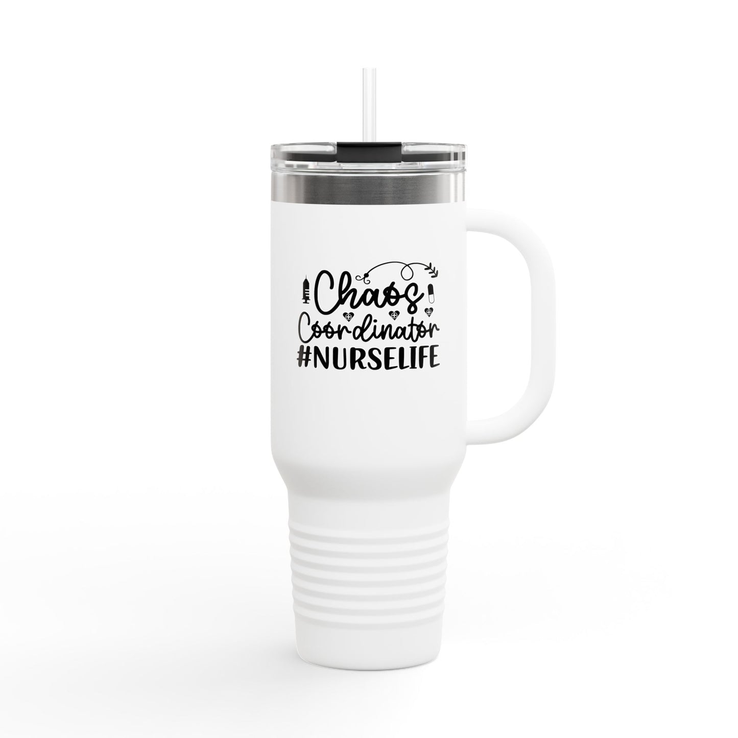 Chaos Coordinator NurseLife Insulated Travel Mug 40oz