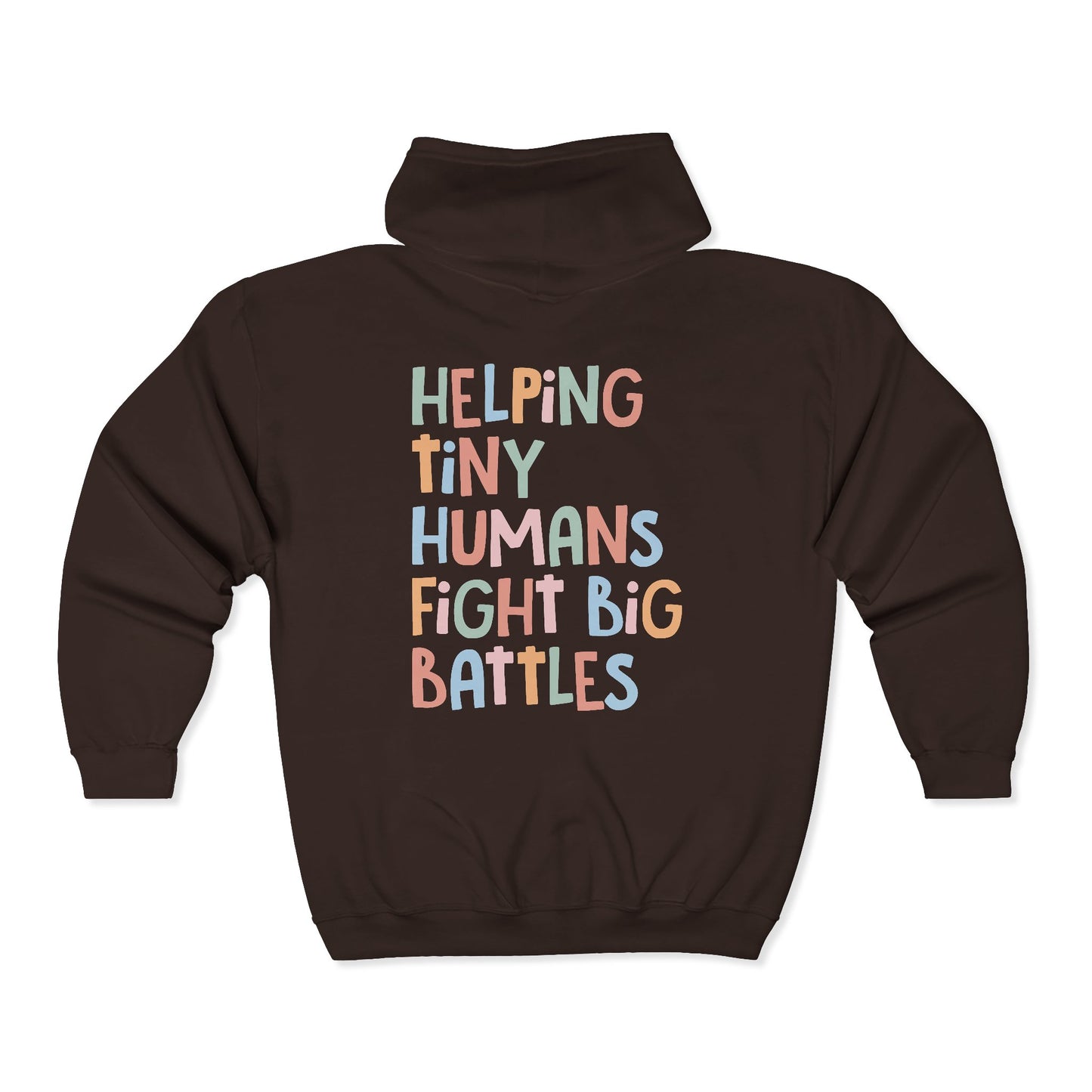 NICU Nurse Zip-Up Hoodie | Helping Tiny Humans Fight Big Battles