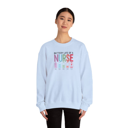 Battery Life of a Nurse Crewneck Sweatshirt