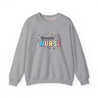 Neonatal Nurse Doodle NICU Crewneck Sweatshirt