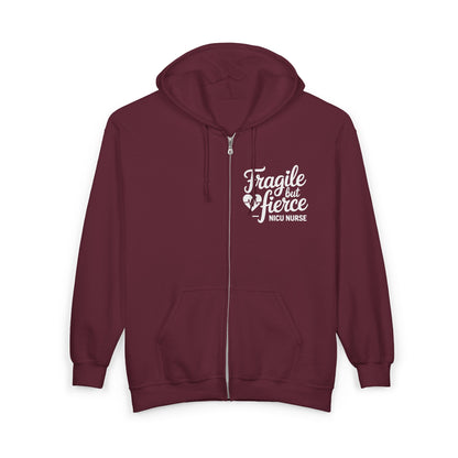 Fragile But Fierce NICU Nurse Zip Hoodie