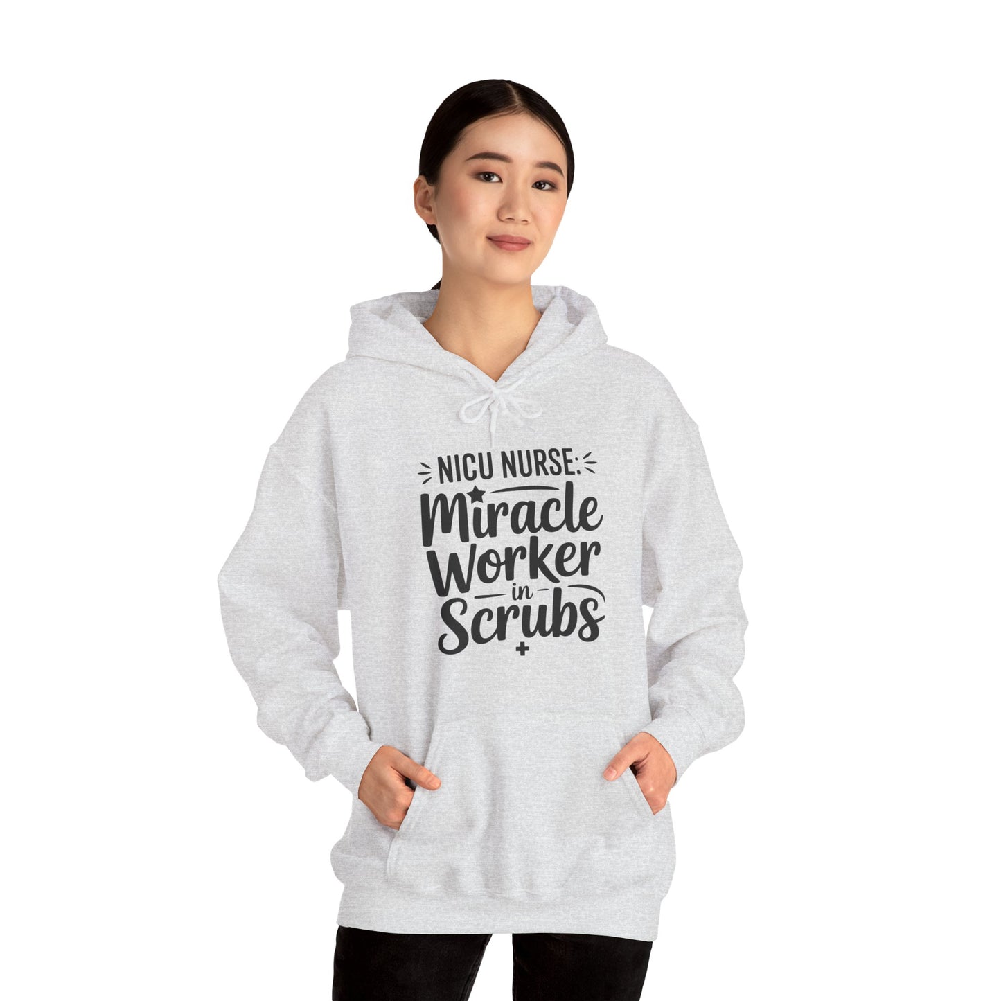 Miracle Worker in Scrubs NICU Nurse Hoodie