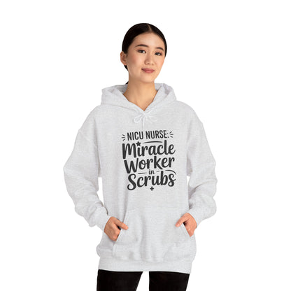Miracle Worker in Scrubs NICU Nurse Hoodie
