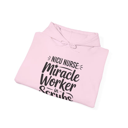 Miracle Worker in Scrubs NICU Nurse Hoodie