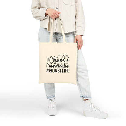 Chaos Coordinator NurseLife Cotton Canvas Tote Bag