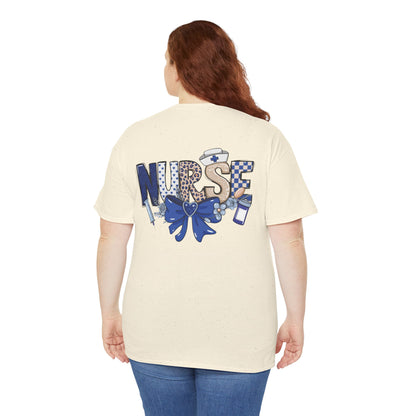 Preppy Nurse Floral Leopard Print T-Shirt