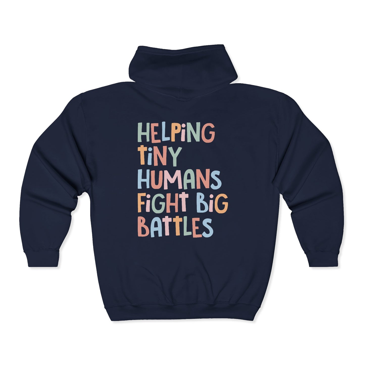 NICU Nurse Zip-Up Hoodie | Helping Tiny Humans Fight Big Battles