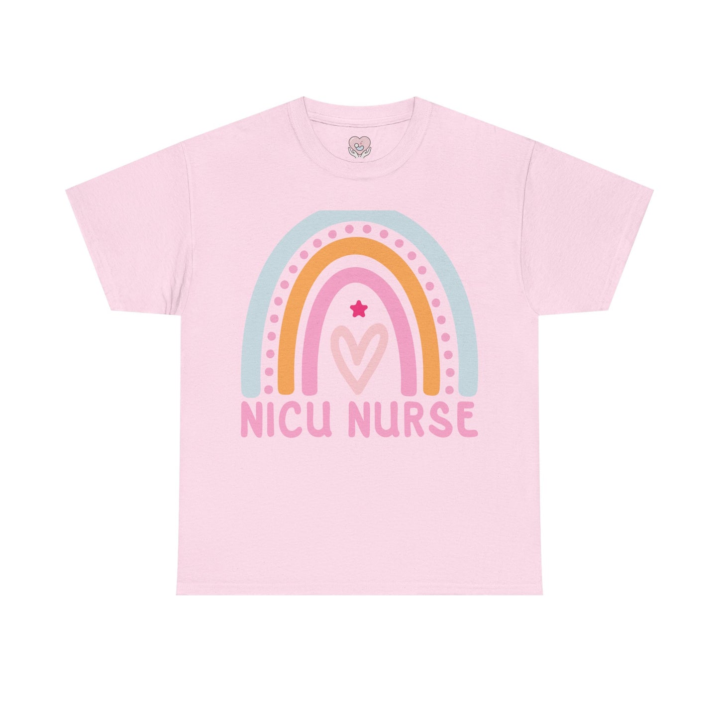 NICU Nurse Boho Rainbow Retro T-Shirt