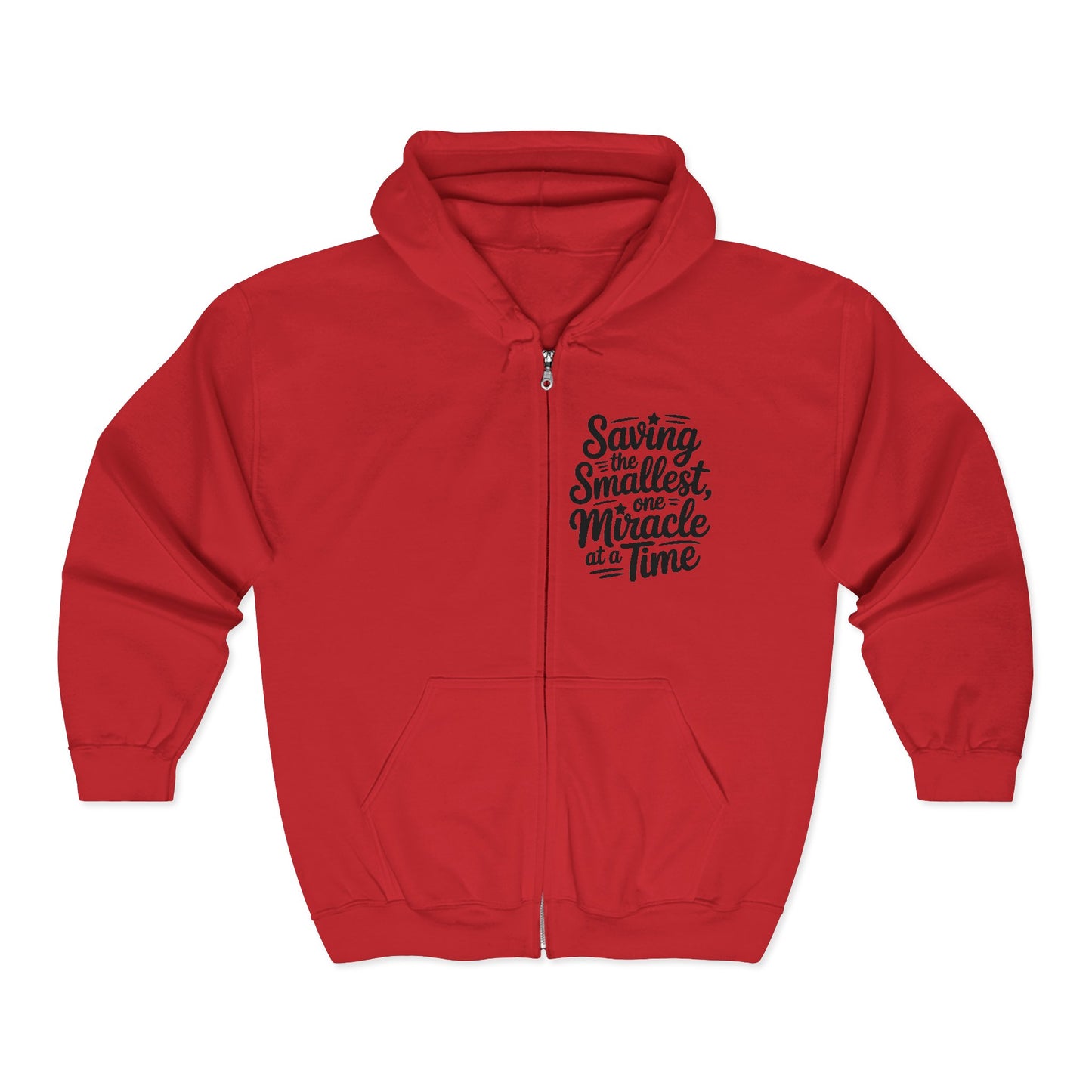 Saving the Smallest One Miracle at a Time Zip Hoodie