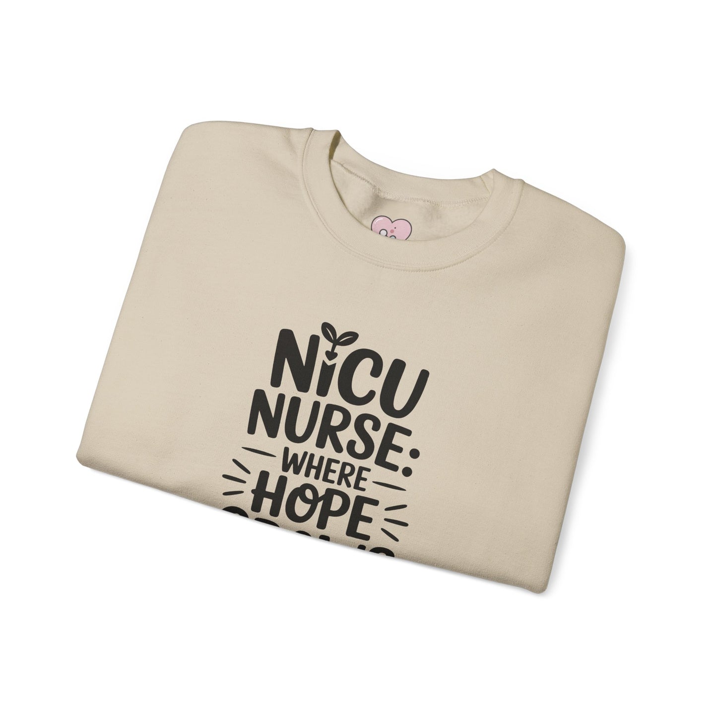 Where Hope Grows NICU Nurse Crewneck Sweatshirt