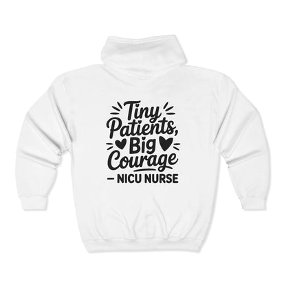 Tiny Patients Big Courage Zip Hoodie
