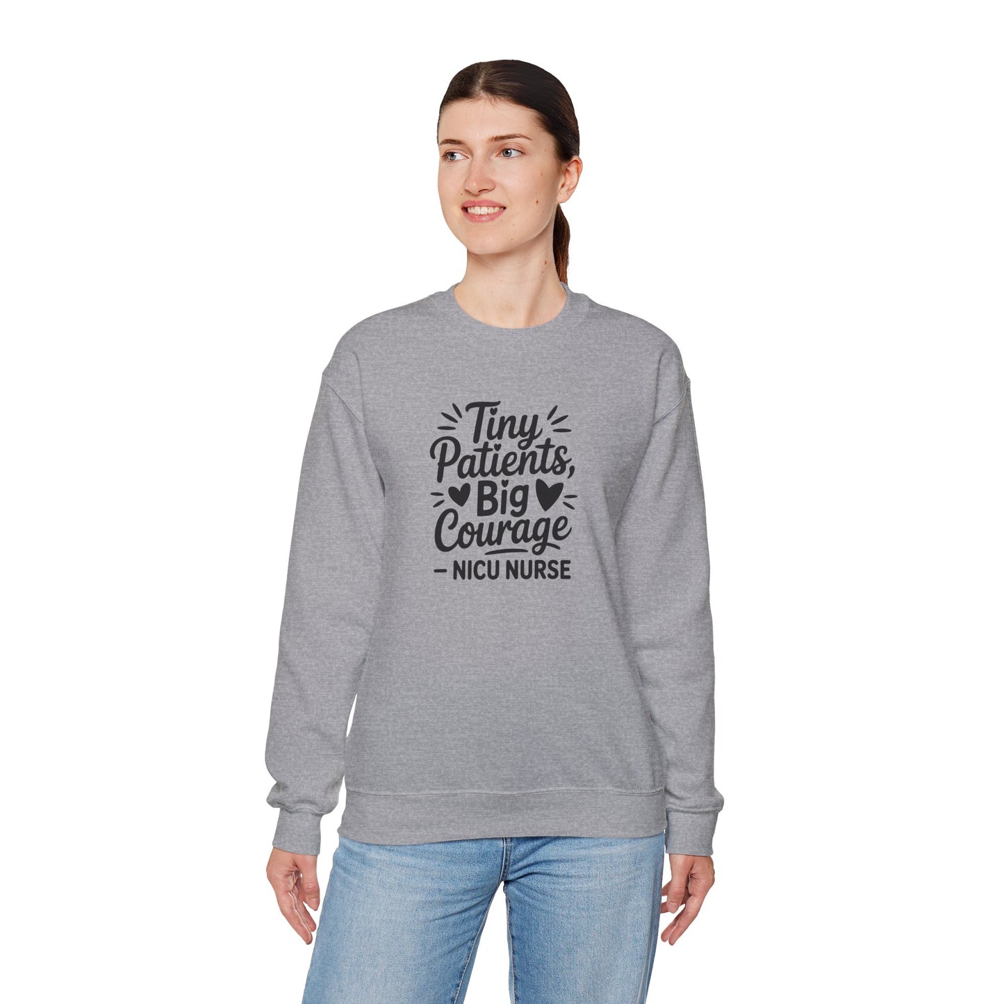 Tiny Patients Big Courage Crewneck Sweatshirt