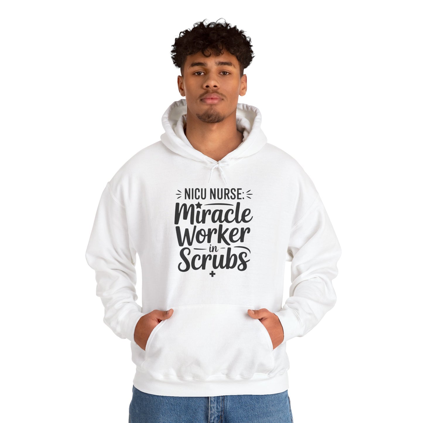 Miracle Worker in Scrubs NICU Nurse Hoodie