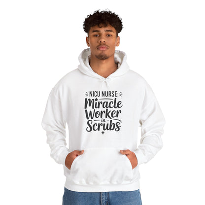 Miracle Worker in Scrubs NICU Nurse Hoodie