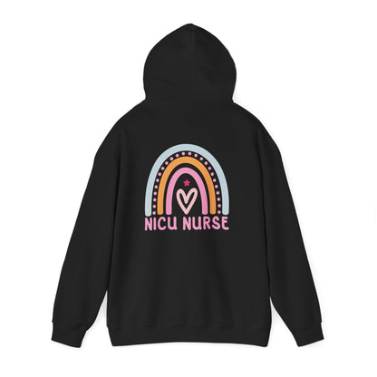 NICU Nurse Boho Rainbow Retro Hoodie