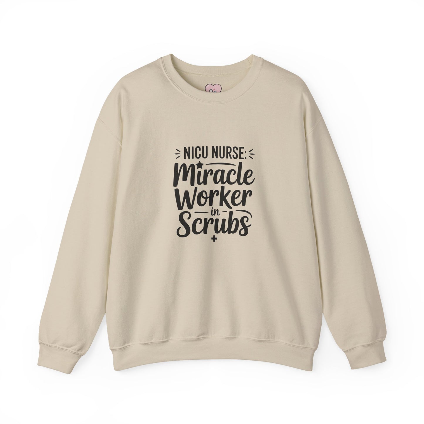 Miracle Worker in Scrubs NICU Nurse Crewneck Sweatshirt