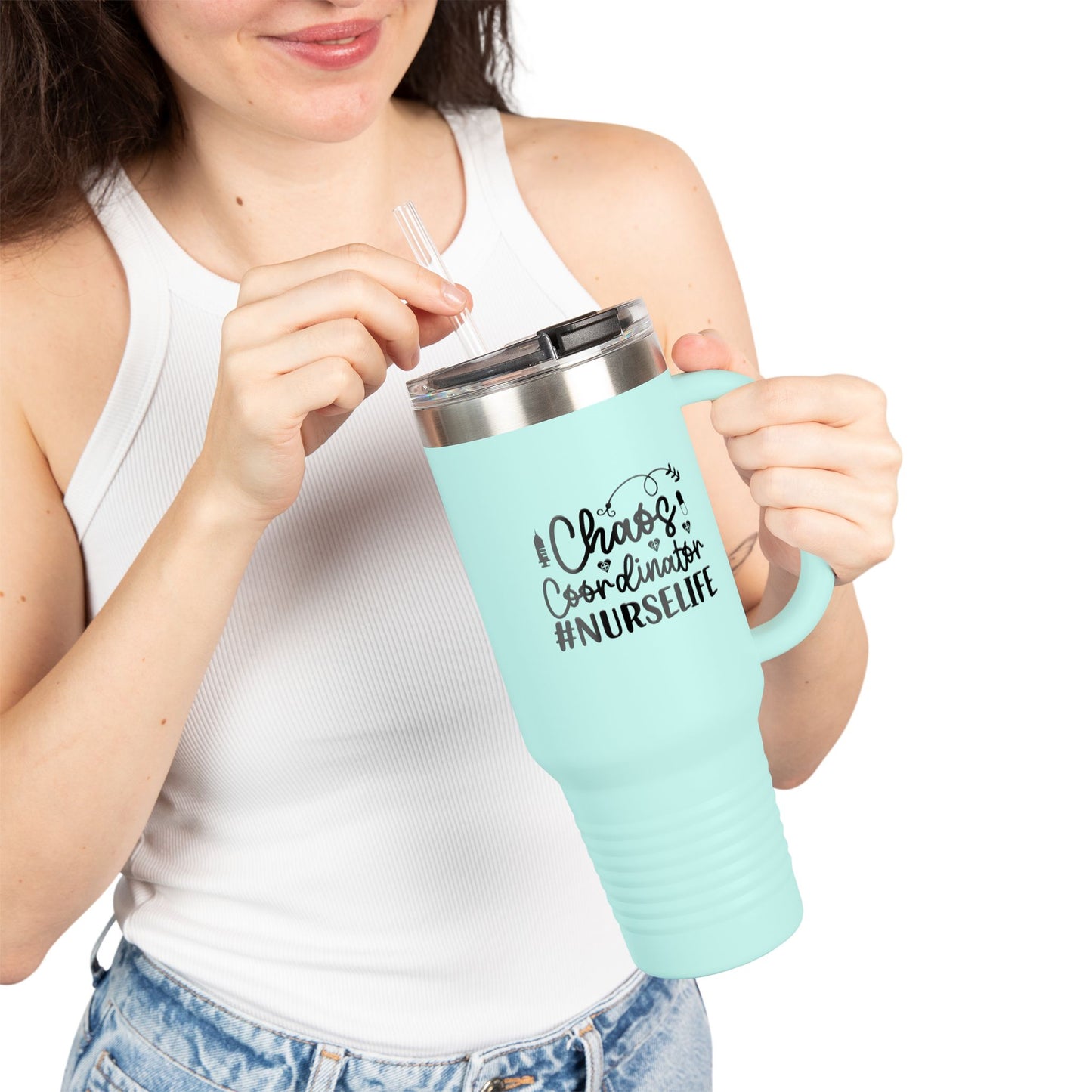 Chaos Coordinator NurseLife Insulated Travel Mug 40oz
