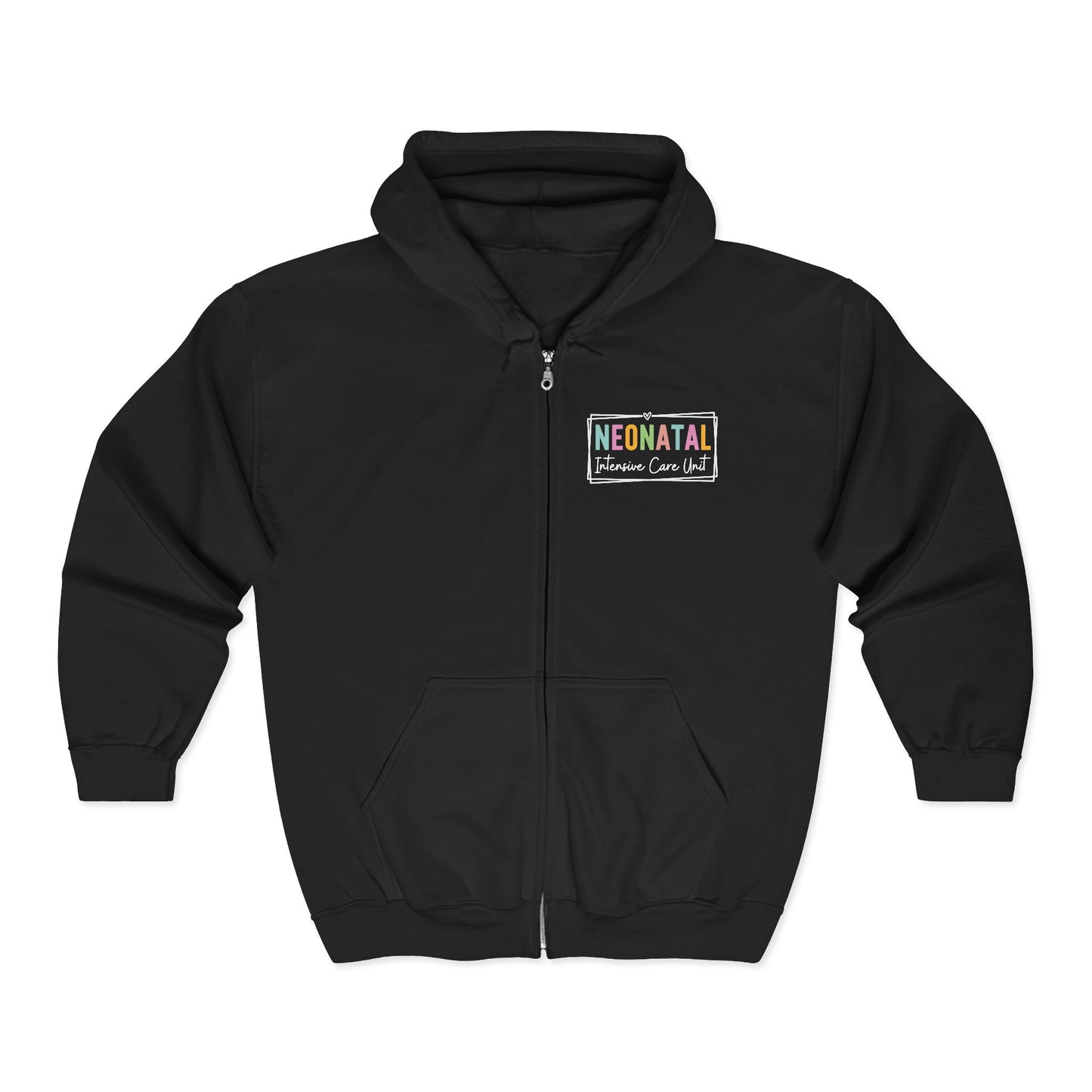 NICU Nurse Neonatal Intensive Zip Hoodie