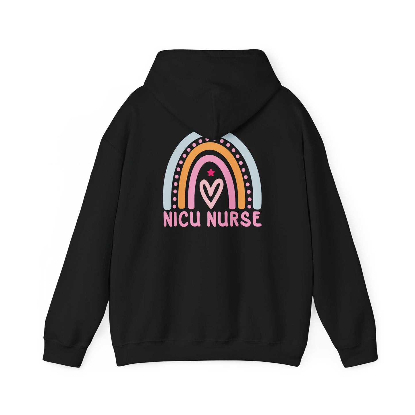 NICU Nurse Boho Rainbow Retro Hoodie