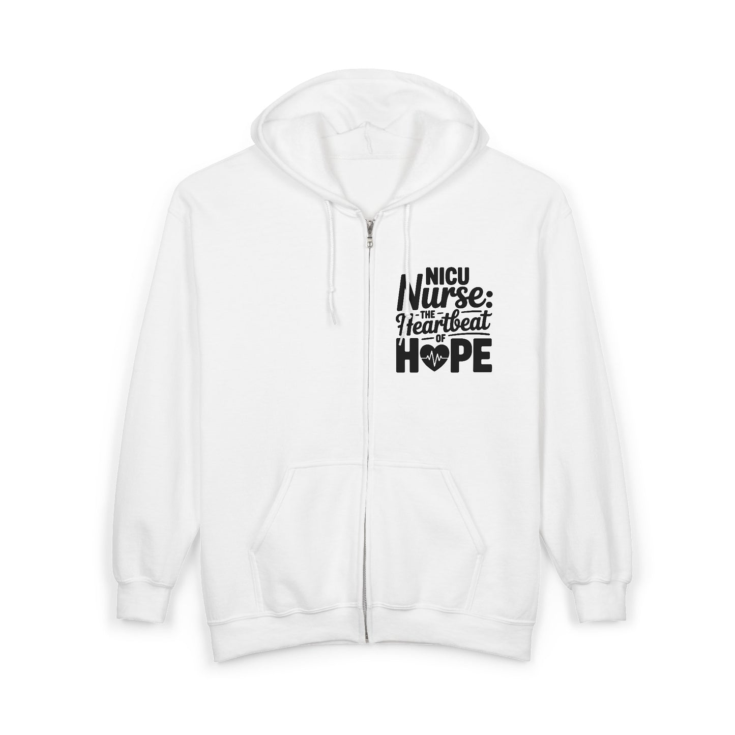 The Heartbeat of Hope NICU Nurse Zip Hoodie