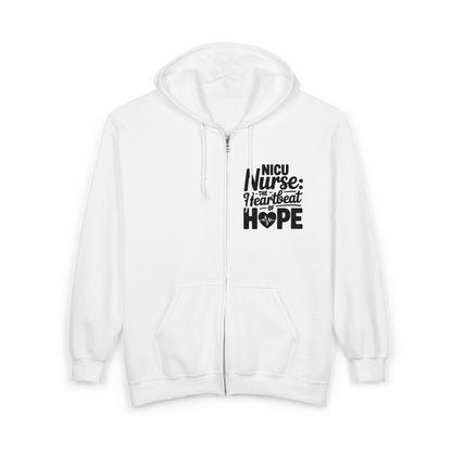 The Heartbeat of Hope NICU Nurse Zip Hoodie