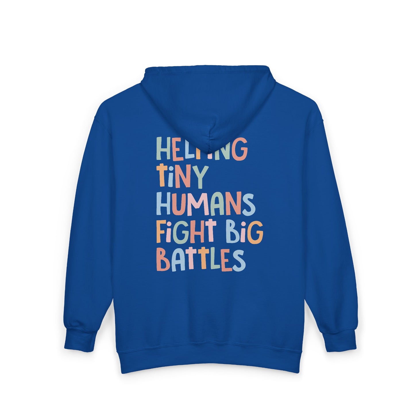 NICU Nurse Zip-Up Hoodie | Helping Tiny Humans Fight Big Battles