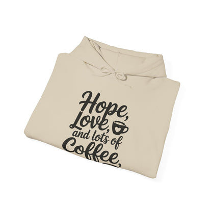 Hope Love and Lots of Coffee NICU Nurse Life Hoodie