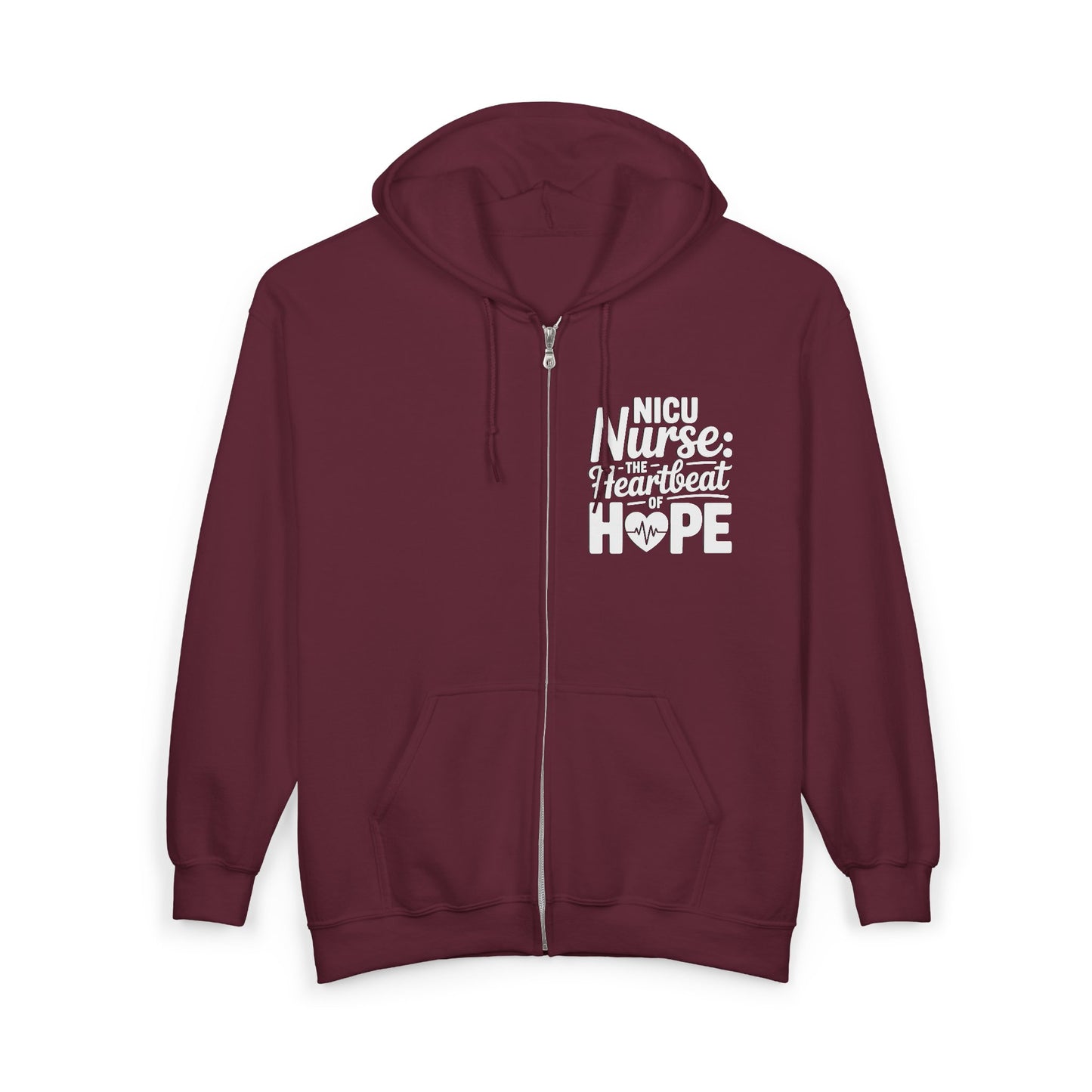 The Heartbeat of Hope NICU Nurse Zip Hoodie