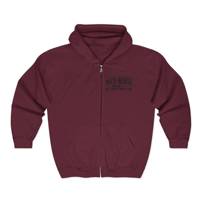 NICU Nurse Mode All Day Every Day Zip Hoodie