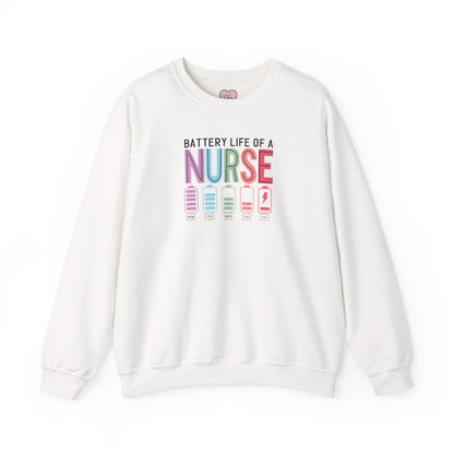 Battery Life of a Nurse Crewneck Sweatshirt