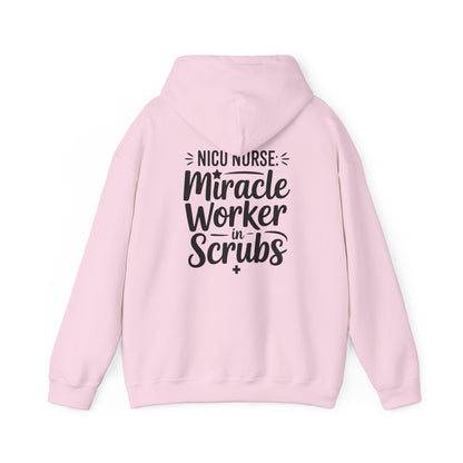 Miracle Worker in Scrubs NICU Nurse Hoodie