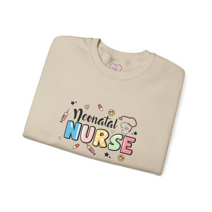 Neonatal Nurse Doodle NICU Crewneck Sweatshirt