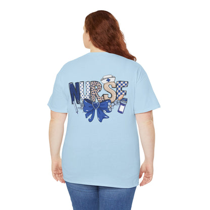 Preppy Nurse Floral Leopard Print T-Shirt