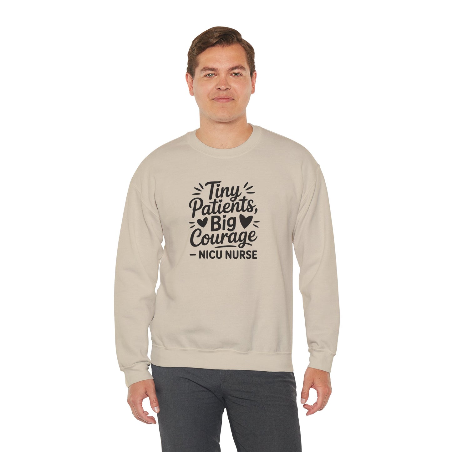 Tiny Patients Big Courage Crewneck Sweatshirt