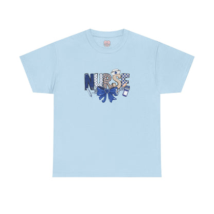 Preppy Nurse Floral Leopard Print T-Shirt